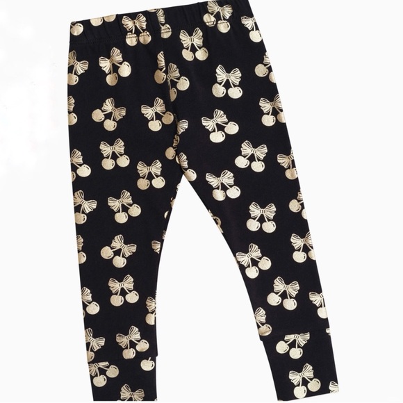 Huxbaby Other - HUXBABY BLACK GOLD CHERRY PIE PRINT SPECIAL LEGGING